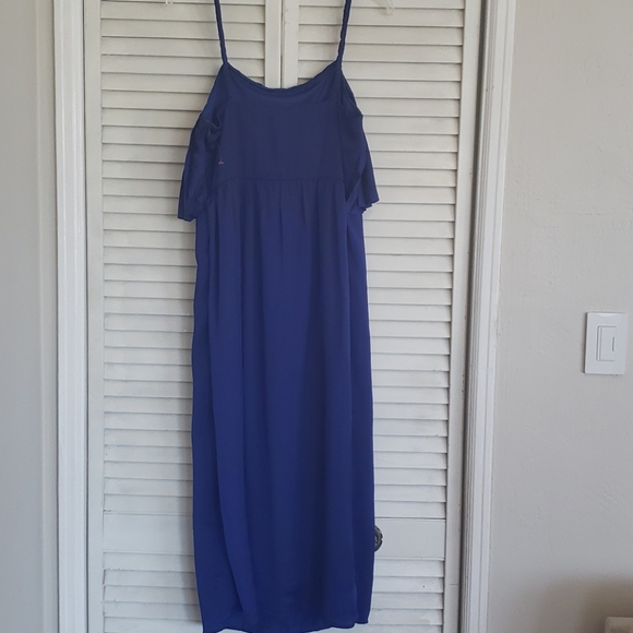 TULEE Cobalt Blue Maxi w/Spaghetti Straps, Medium - Picture 4 of 8